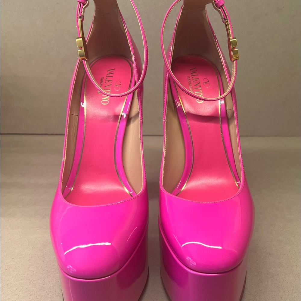 Valentino Garavani Tan-Go Platform Pump Heel Patent Leather | Size 39 | … - Picture 4 of 10